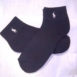 Polo by Ralph Lauren Men's Black Casual Socks 2 Pair